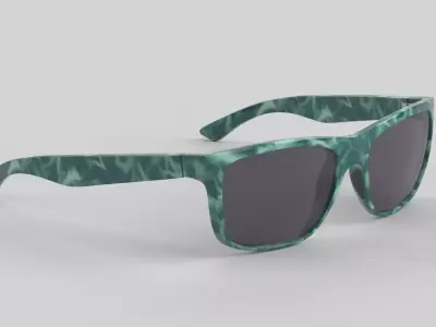 Clarke Eyewear Glasses Low-poly 3D model