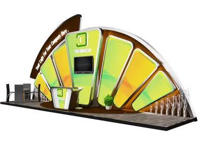 Booth Exhibition Stand a527 3D model