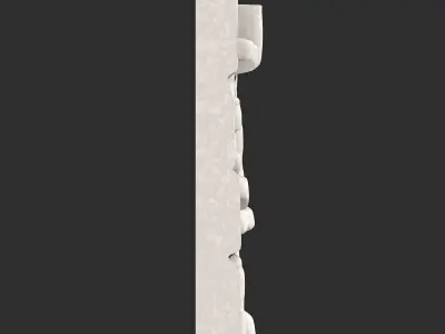Stone Wall Edge Component 3D print model