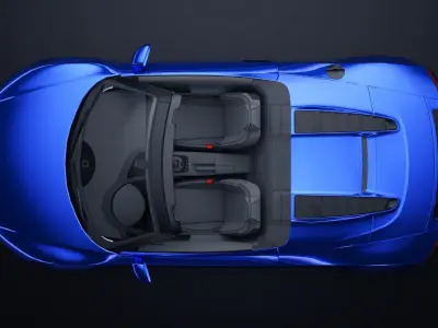 Audi R8 Spyder Low-poly 3D model