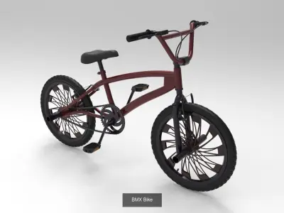 3 BMX Bikes 3D Model Pack