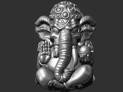 ganesha statue of god 3D print model