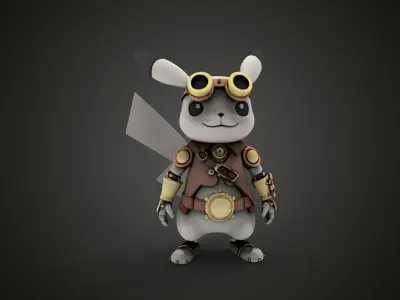 pikachu steampunk 2 3D print model