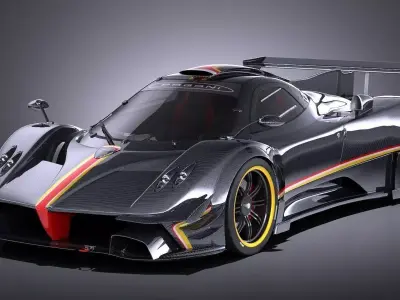 Pagani Zonda Revolucion 2013 VRAY 3D model
