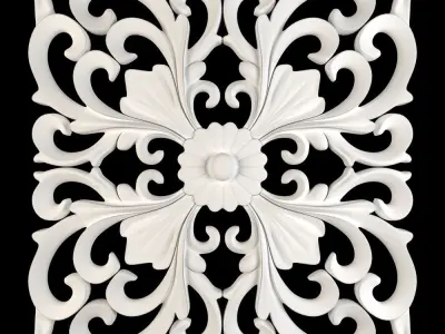 Decorative Wall Rosettes 04 3D model