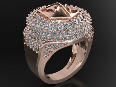 royal ring 3D print model