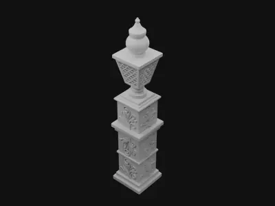 Decorative Pillar 3D model buy