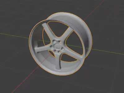 Sport Rim Low-poly 3D model