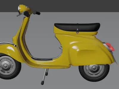 Bike Vespa Sprint-1974 Scooter Low-poly 3D model