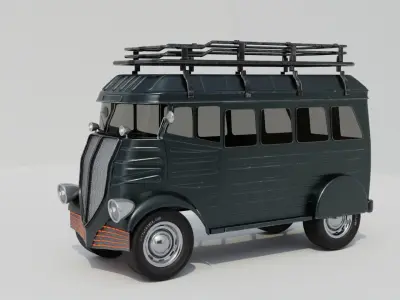 Cyberpunk Sytle Truck 3D model