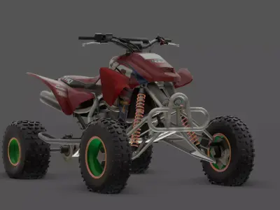 Striker 450  High-Speed Racing Bike 3D Model Low-poly 3D model