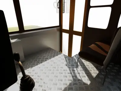 SCHOOL BUS Low-poly 3D model