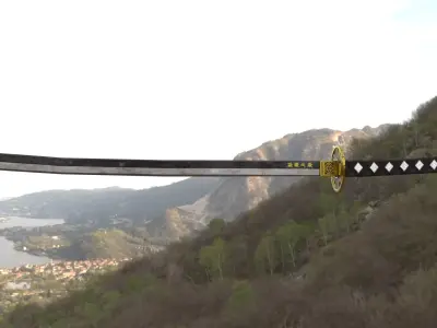 Samurai Sword 6 - Luxury Sword - Katana Low-poly 3D model