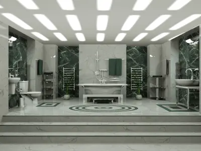 Luxury Bathroom Octane Render 3D model