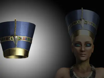 Egypt World - Nefertiti Crown Low-poly 3D model