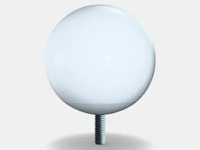 VASENTLIG Finials 1 pair Low-poly 3D model