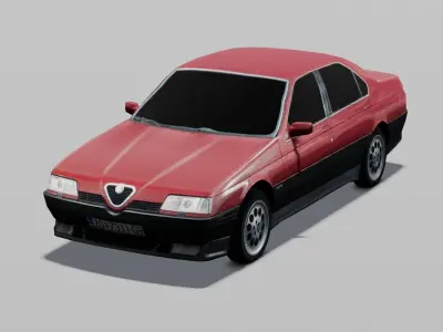 Car 3D Model Low-poly 3D model