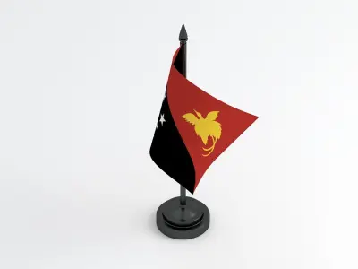Table Flag Papua New Guinea 3D model