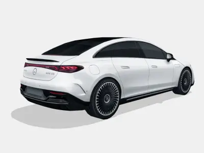 Mercedes-Benz EQE AMG 2023 Low-poly 3D model