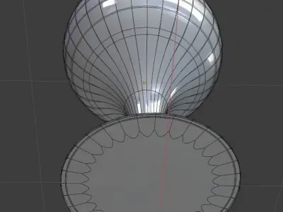 Empty wine glass Free 3D model