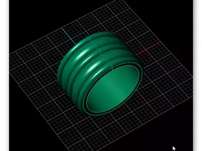 free eternity gold ring Free 3D print model
