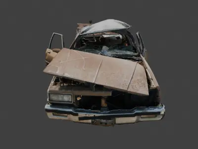 Rusty Car 1 3D model