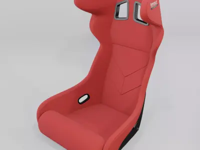 Bimarco Dynamic Racing Bucket Seat Red 3D model