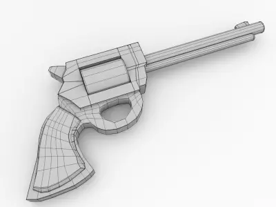 Wooden Gun 3D model