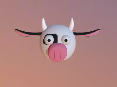Cowhead 3D print model