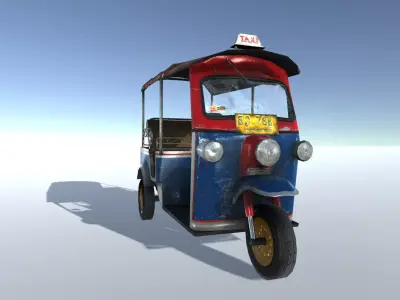 Tuk-tuk thailand tuk tuk - thailand tuk tuk Low-poly 3D model