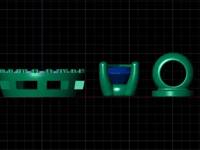 Earrings - 1 - 3D print model