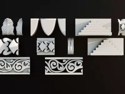 Ornament Pack Vol 29 - Persian Egyptian Roman 3D model