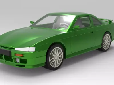 Nissan Silvia S14 scale 1 to 10 3D print model