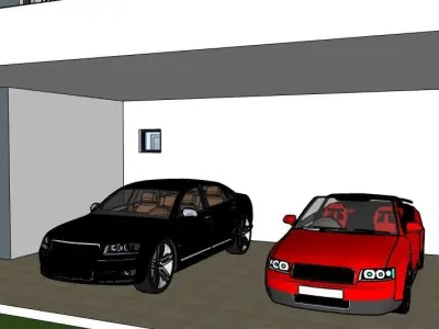 DOUBLE STORY DUPLEX EXTERIOR DESIGN  3D model