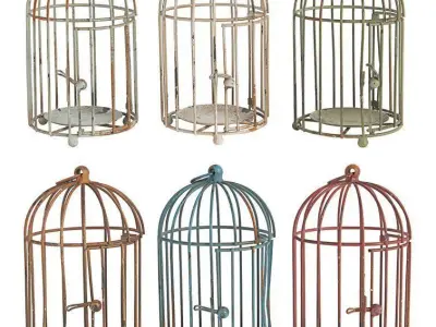 Metal Decorative Birdcage 3D model