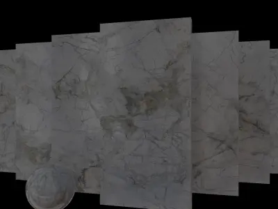 Marble Set Museum Supreme White 80x160 Set 1 Texture