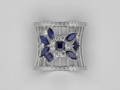 bride diamond ring jr00035 3D print model