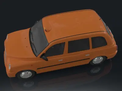 London street taxi 3D model