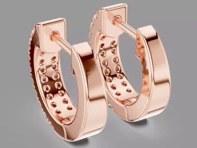  Diamond Hoops 3D print model