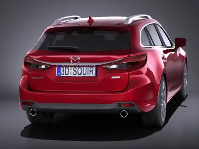  Mazda 6 Wagon 2016 VRAY 3D model