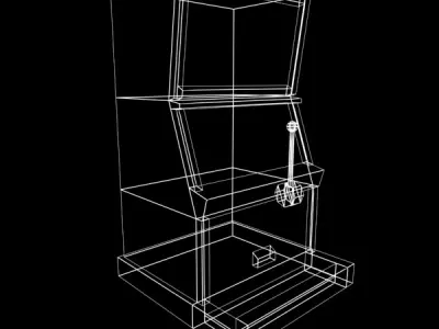 Slot Machine - Low Poly 2 Low-poly 3D model