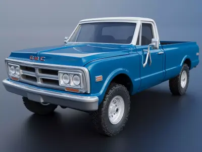 GMC Pickup 1970  3D print model