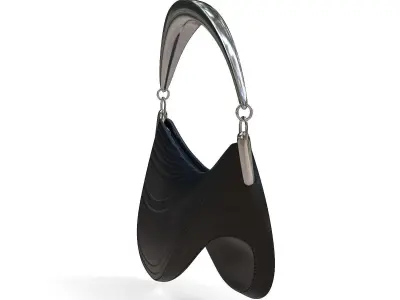 Casey Cadwallader Mugler Bag Black Low-poly 3D model