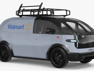 Canoo Electric Van Delivery Light Blue 3D model