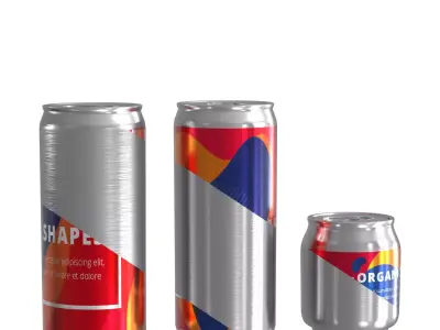 3D Soda Can High Quality Model 3D model