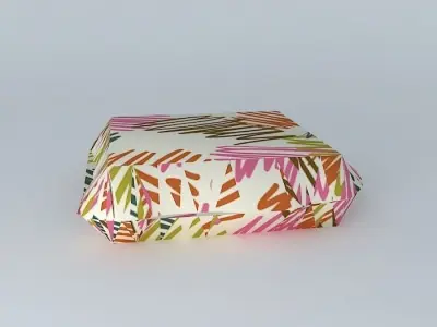 Pillow box pattern Free 3D model