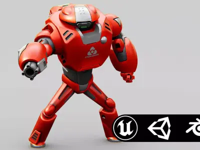 BATTLE DROID XZERONI Rigged for Unreal Engine - Unity - MIXAMO  3D model