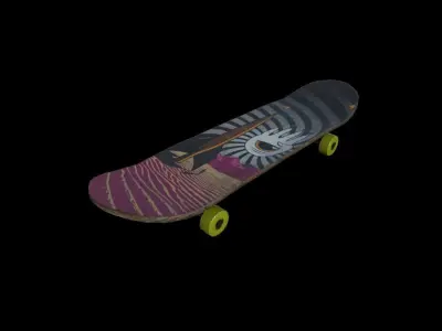 Skateboards Pack Low-poly 3D model