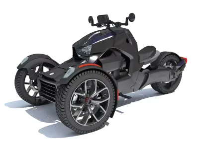 3 Wheel Motorcycle 3D model