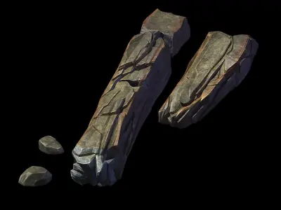 Stone Funeral Place - Stone Bridge 01 3D model